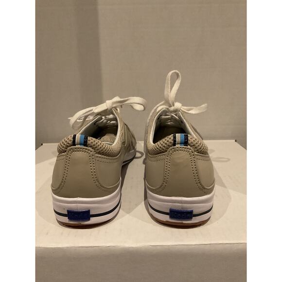 Keds - Micro Stretch Lace Up Tennis Sneakers - Taupe w/White Laces & Soles- 9 - Picture 3 of 8